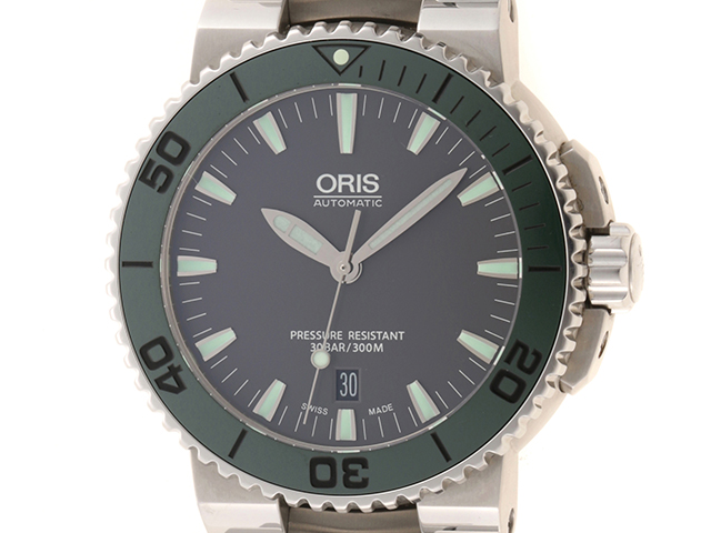 人気提案 オリス ダイバーズウォッチ oris アクイスデイト AQUIS 300m