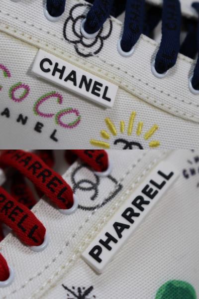 CHANEL シャネル×ファレルウィリアムス 靴 スニーカー メンズ42
