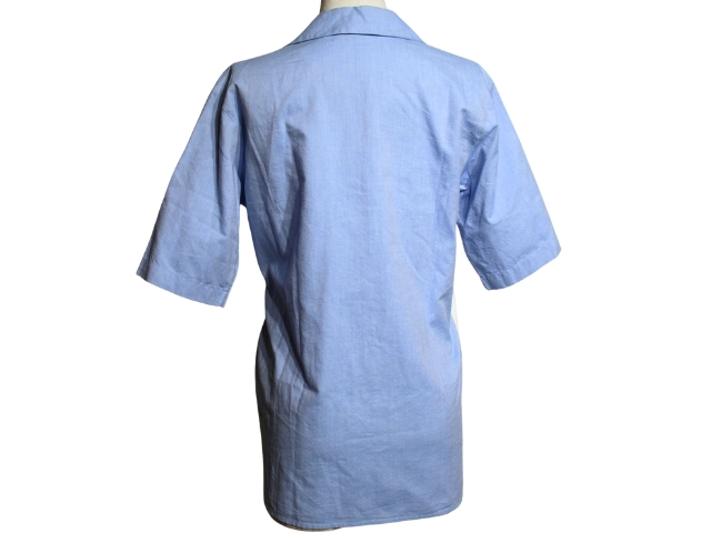 GUCCI グッチ ロゴシャツ メンズ12 ホワイト ライトブルー コットン 638079 2148103895555 【200】