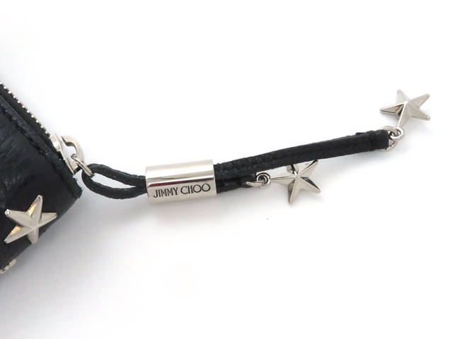 JIMMY CHOO ジミーチュウ スタースタッズラウンドファスナー長