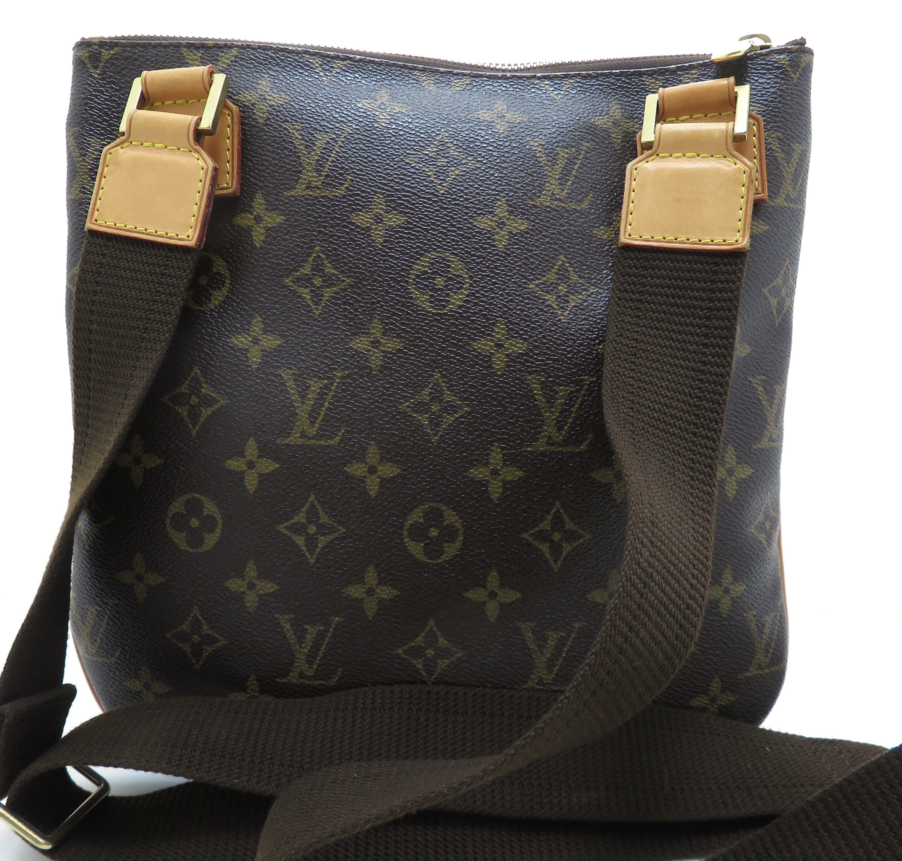 LOUIS VUITTON◇ポシェット・ボスフォール_モノグラム_BRW/PVC/BRW