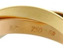 Cartier　カルティエ　トリニティリング　指輪　750YG/WG/PG　ゴールド　3カラー　50号　7.2g　旧型（2146000434433）【200】