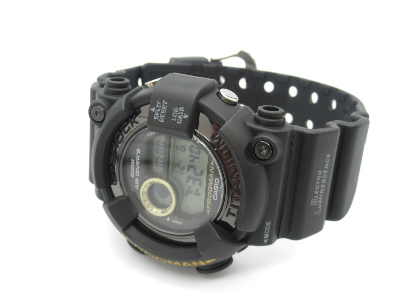 CASIO　カシオ　時計　G-SHOCK・FROGMAN　DW-8200BM-1T　電池　チタン　樹脂　200m防水　男性用　【432】