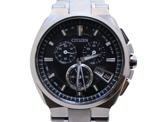 【美品】CITIZEN シチズン アテッサ ソーラー電波 BY0040-51E CITIZEN シチズン アテッサ・エコドライブ 腕時計 ブラック