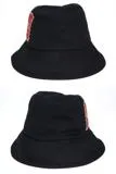GUUCI グッチ 帽子 コットン ハット M サイズ ブラック コットン 刺繡ラベル 2020年 627174 4HK02 1000【200】