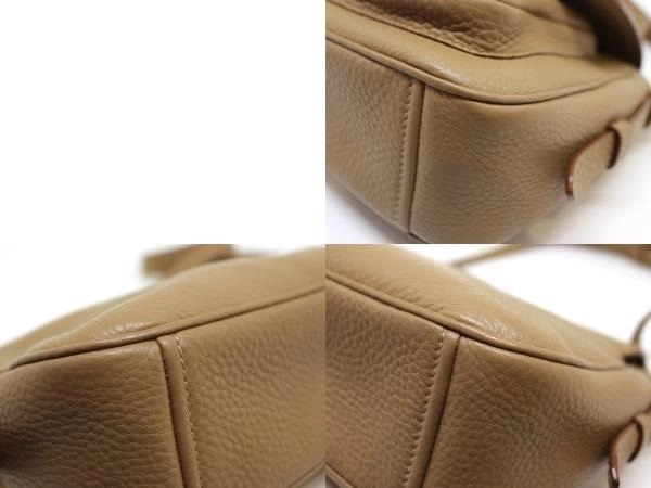 PRADA　プラダ　ショルダーバッグ　ワンショルダー　ベージュ　レザー　2148103808265　【中古】【大黒屋】【200】