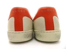 GUCCI×Disney グッチ×ディズニー スニーカー メンズ8 アイボリー レザー ミッキーマウス 603697（2143400219271）【200】