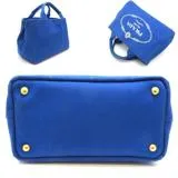 PRADA プラダ カナパ ミニ ブルー キャンバス BN2439【430】2148103664182
