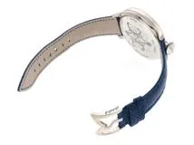 ガガミラノ　時計　メンズ　手巻き　シルバー　世界限定250本　シルバー925　ブルー革　【436】