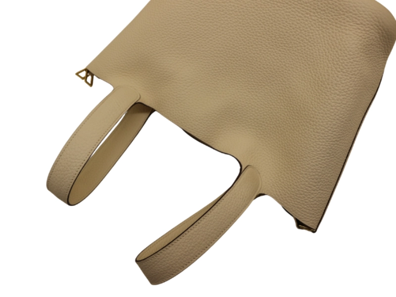 HERMES エルメス ピコタンロックMM ハンドバッグ ナタ B刻 2023年 トリヨンクレマンス GP ゴールドメッキ金具 2120000352102【200】