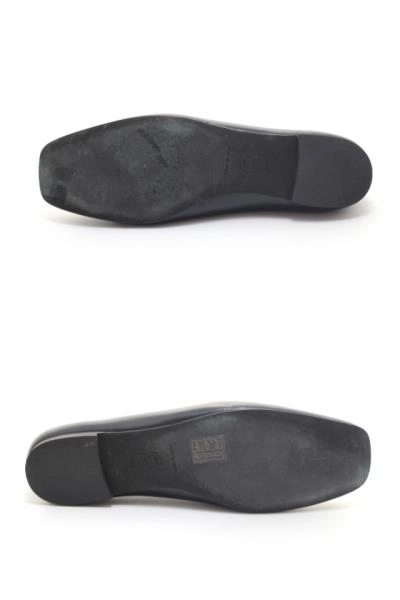 TORY BURCH トリーバーチ 靴 バレエシューズ レディース7.5(約24.5cm) ブラック レザー 154077 (2120500264912) 【200】