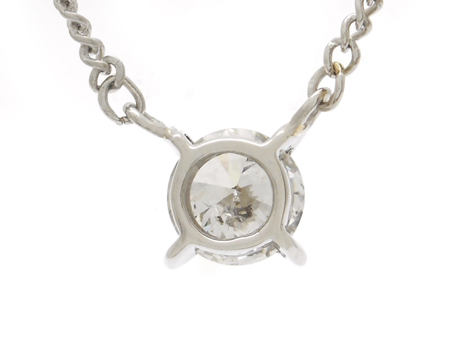 JEWELRY　貴金属・宝石　ネックレス　PT850　プラチナ　ダイヤモンド　5.4g　一粒ダイヤ（2120500280578）【200】