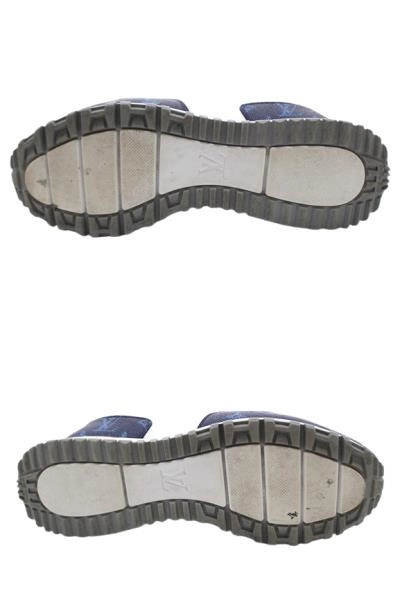 LOUIS VUITTON ルイヴィトン 靴 ランアウェイ・ライン スニーカー メンズ9(約27.5cm) マリーヌ レザー 1ADG4C 参考定価:¥174,900-