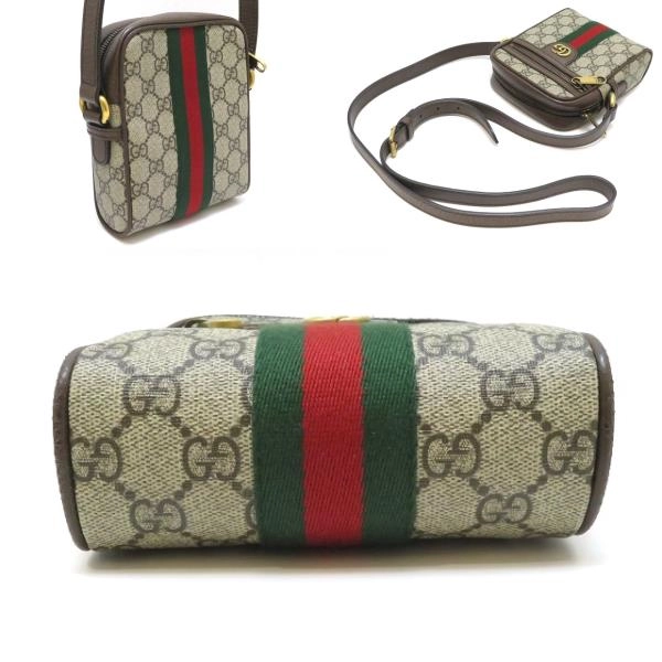 GUCCI グッチ GGスプリーム オフィディア ミニメッセンジャーバッグ ベージュ/ブラウン 598127【430】2148103917653