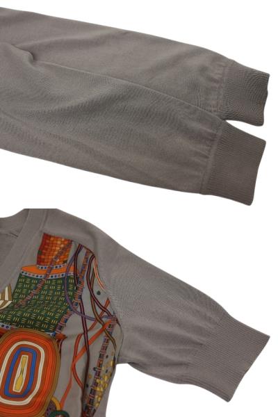 新品同様　HERMES エルメス　カシミヤシルク　アンサンブル　カーディガン エルメスカシミアシルクカーディガン