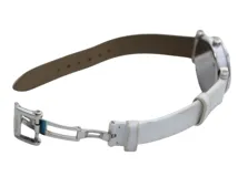 TIFFANY&CO ティファニー 腕時計 アトラス SS/革 ホワイト Z1300.11.11A20A71 クォーツ レディース 2143100503854 【200】