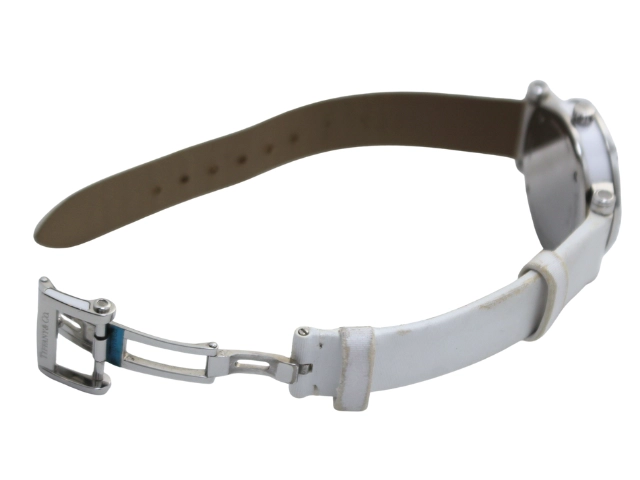 TIFFANY&CO ティファニー 腕時計 アトラス SS/革 ホワイト Z1300.11.11A20A71 クォーツ レディース 2143100503854 【200】