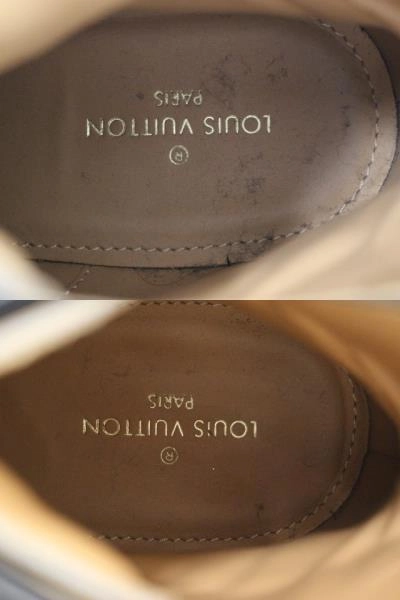 LOUIS VUITTON　ルイ・ヴィトン　靴　コンバットブーツ　メンズ6ハーフ　ブラック　レザー　2120500256924　【432】