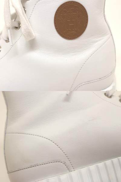 HERMES エルメス 靴 クライム スニーカー レディース38 ホワイト