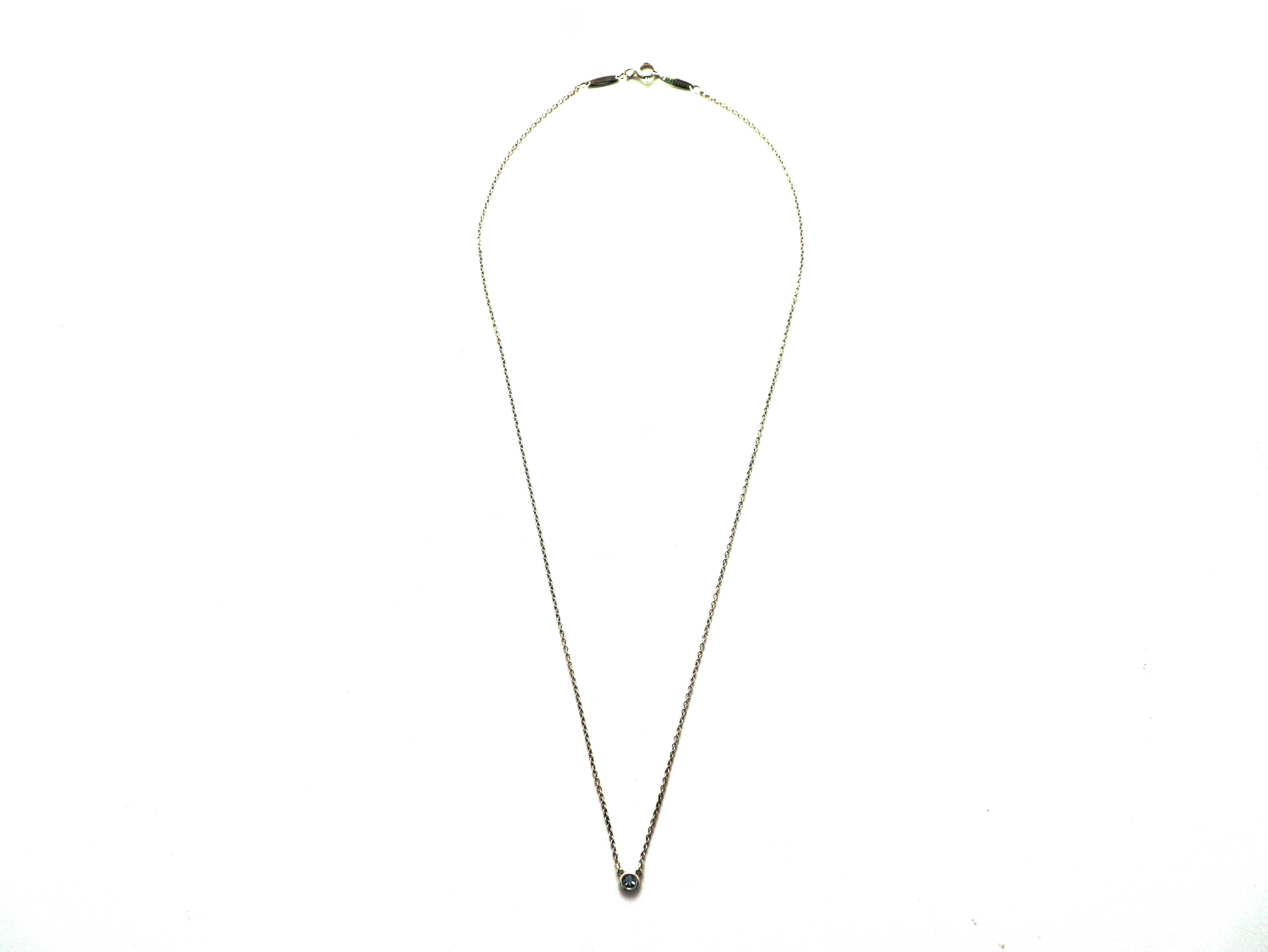 TIFFANY＆CO　ティファニー　バイザヤードNC　SVシルバー　AQアクアマリン　1.6g　2144000244595　【471】　RE