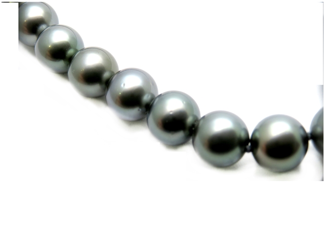 MIKIMOTO ミキモト ネックレス K18WG ブラックパール 【430】 の購入