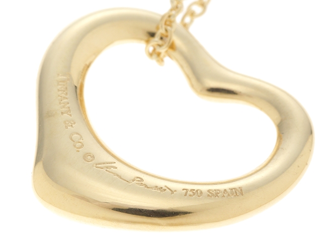 TIFFANY＆CO ティファニー オープンハートネックレス YG