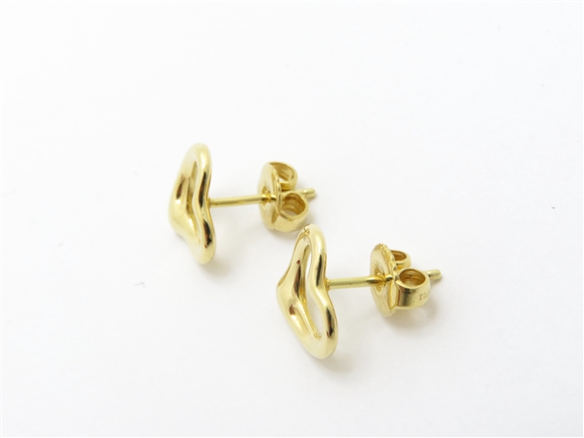 TIFFANY＆CO ティファニー オープンハートピアス K18YG イエロー