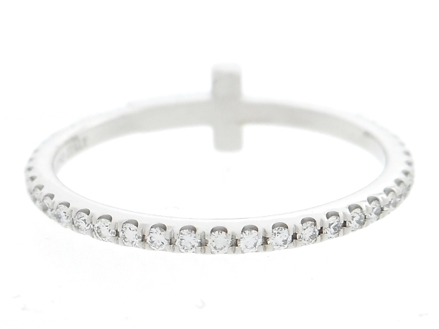 ティファニーT ダイヤモンド ワイヤー リング ホワイトゴールド #8