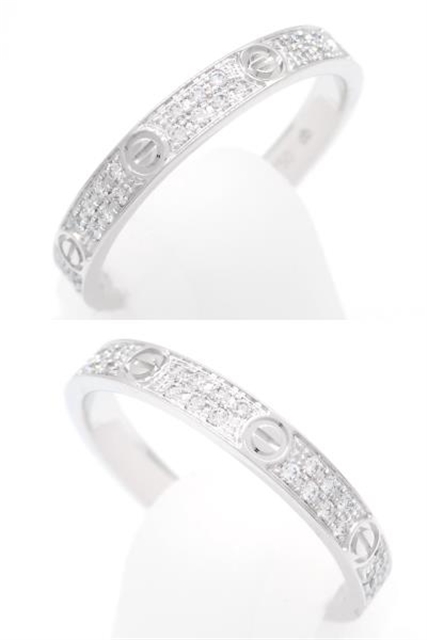 カルティエ　ミニラブリング　SM 11号　ホワイトゴールド Cartier - 目立った傷や汚れなし カルティエ ミニラブリング