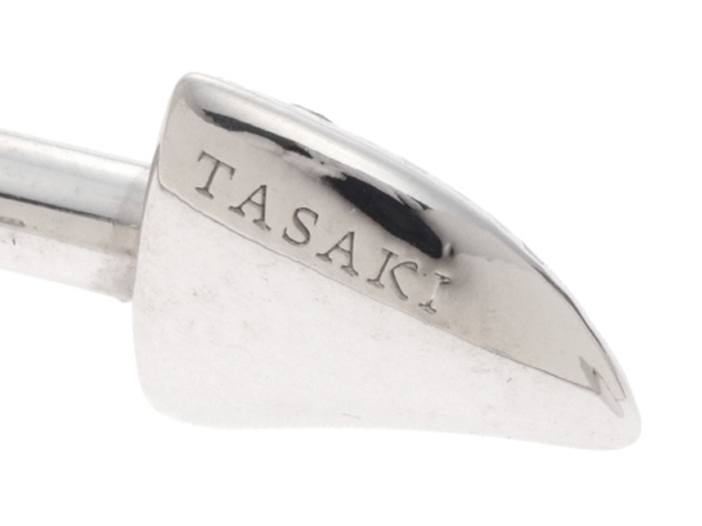 TASAKI タサキ ソーンズ ホワイトゴールド ダイヤモンド バングル K18WG D0.13 6.0g【205】