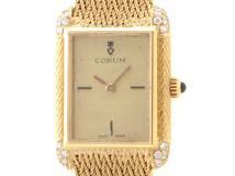 CORUM　コルム　時計　17130P57　手巻き　YG　ゴールド文字盤　女性用　【432】