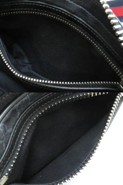 GUCCI グッチ GGスプリーム ウエストバッグ ブラック PVC/カーフ 474293【430】2148103741593