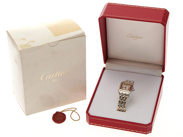 Cartier カルティエ 時計 パンテールSM 3ロウ クオーツ