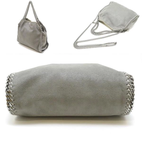 STELLA MCCARTNEY ステラマッカートニー ファラベラ ミニトートバッグ グレー/SV フェイクスエード 371223W9132【430】2148103685439
