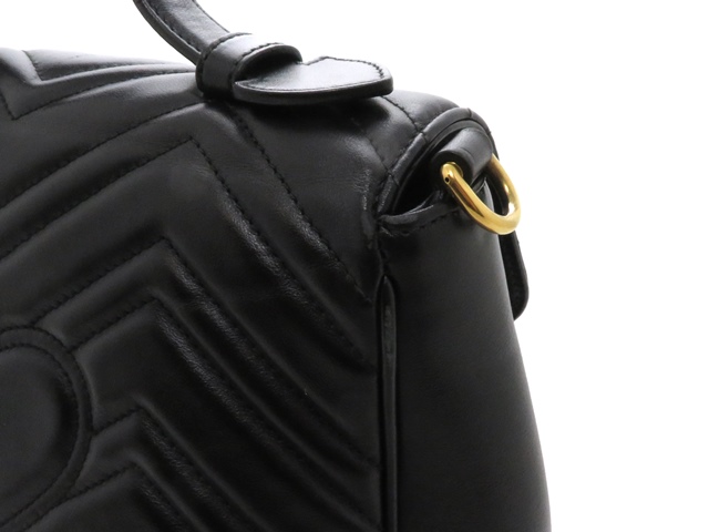 GUCCI グッチ GGマーモント スモールトップハンドルバッグ 498110