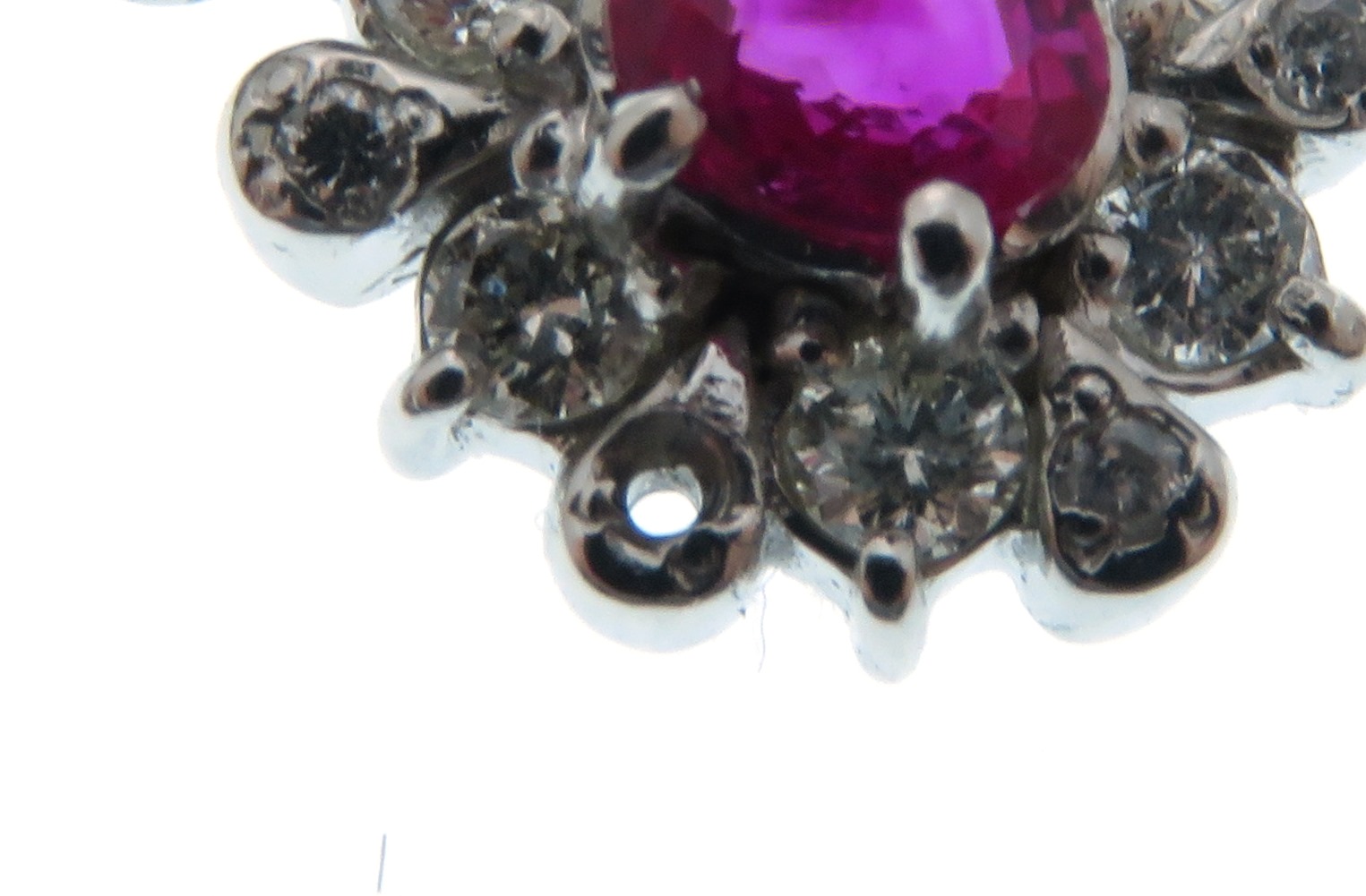 ノンブランドジュエリー ルビーネックレス プラチナ900 プラチナ850 ルビー0 25ct ダイヤモンド0 25ct 全体重量約4 3g 5 の購入なら 質 の大黒屋 公式