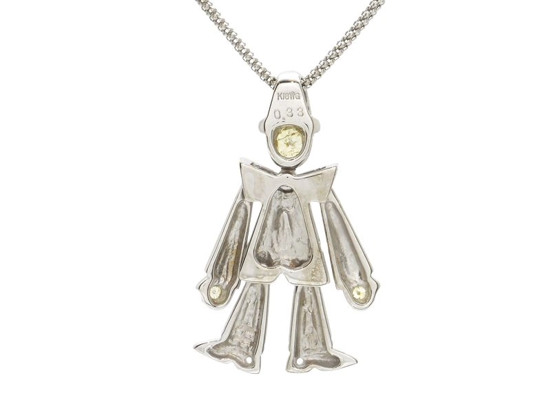 JEWELRY　貴金属・宝石　ネックレス　K18　ホワイトゴールド　ダイヤモンド　0.33ct　9.9g