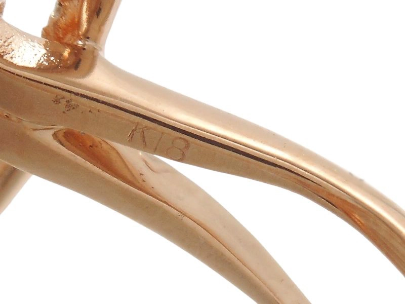 JEWELRY　貴金属・宝石　リング　指輪　K18　ピンクゴールド　D　ダイヤモンド　0.50ct　7.3g　約11号