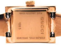 GUCCI グッチ 腕時計 128.5 バングルウォッチ GP シェル クォーツ レディース 2143200634496 【200】