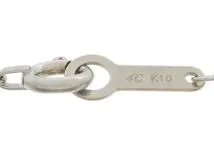 ４℃　ヨンドシー　ネックレス　ホワイトゴールド　K10WG　タンザナイト　0.7g（2121000023436）【200】