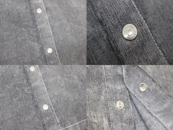 Dior ディオール シャツ メンズ46 グレー 033D490G300X コットン/ポリウレタン/レーヨン 【200】