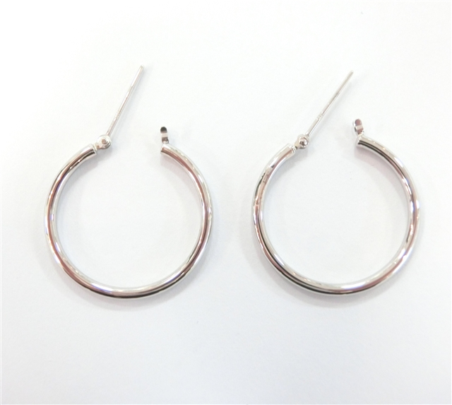 JEWELRY ノンブランドジュエリー Pt850 プラチナ フープ ピアス 【430