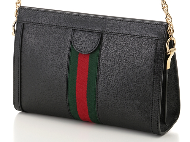 GUCCI グッチ ショルダーバッグ オフィディア ブラック レザー