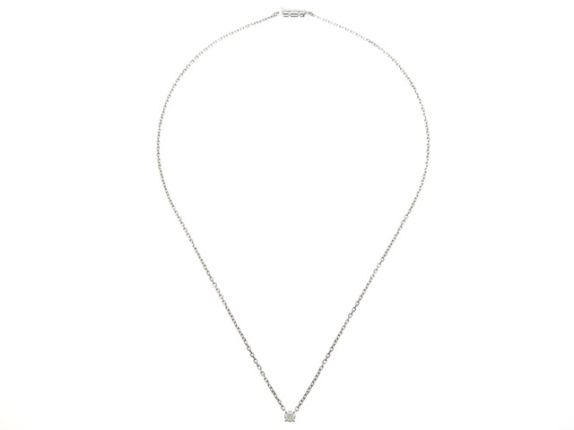 JEWELRY 貴金属・宝石 ダイヤモンド ネックレス K18WG ホワイト