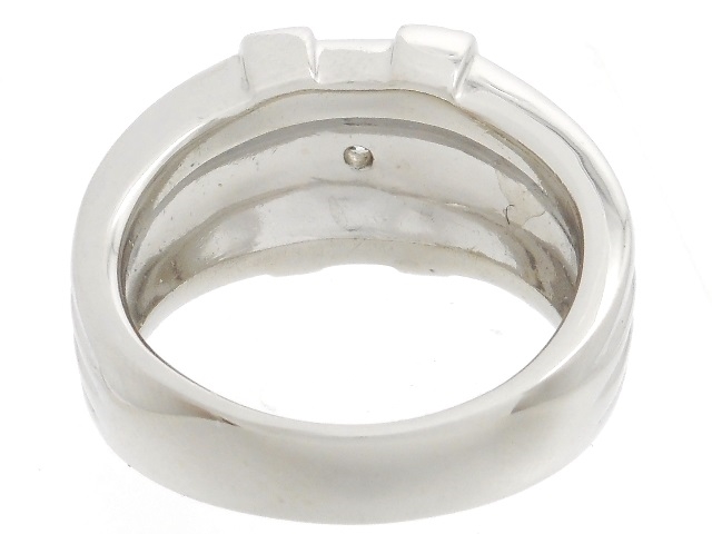 JEWELRY 貴金属･宝石 リング 指輪 印台 PT900 プラチナ ダイヤ 0.65ct 0.18ct 約31.4g 21号 メンズリング