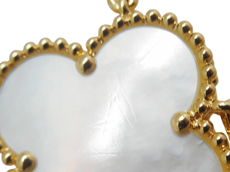 Van Cleef & Arpels　ヴァンクリーフ&アーペル　マジックアルハンブラNC　ネックレス　YG　イエローゴールド　ホワイトマザーオブパール　26.5g　VCARD79100　【200】