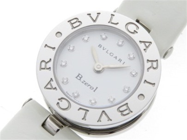 BVLGARI　ブルガリ　時計　B-zero1　BZ22S　ホワイト文字盤　レディース　クオーツ　ステンレススチール/革ベルト　 （2148102996307）【410】