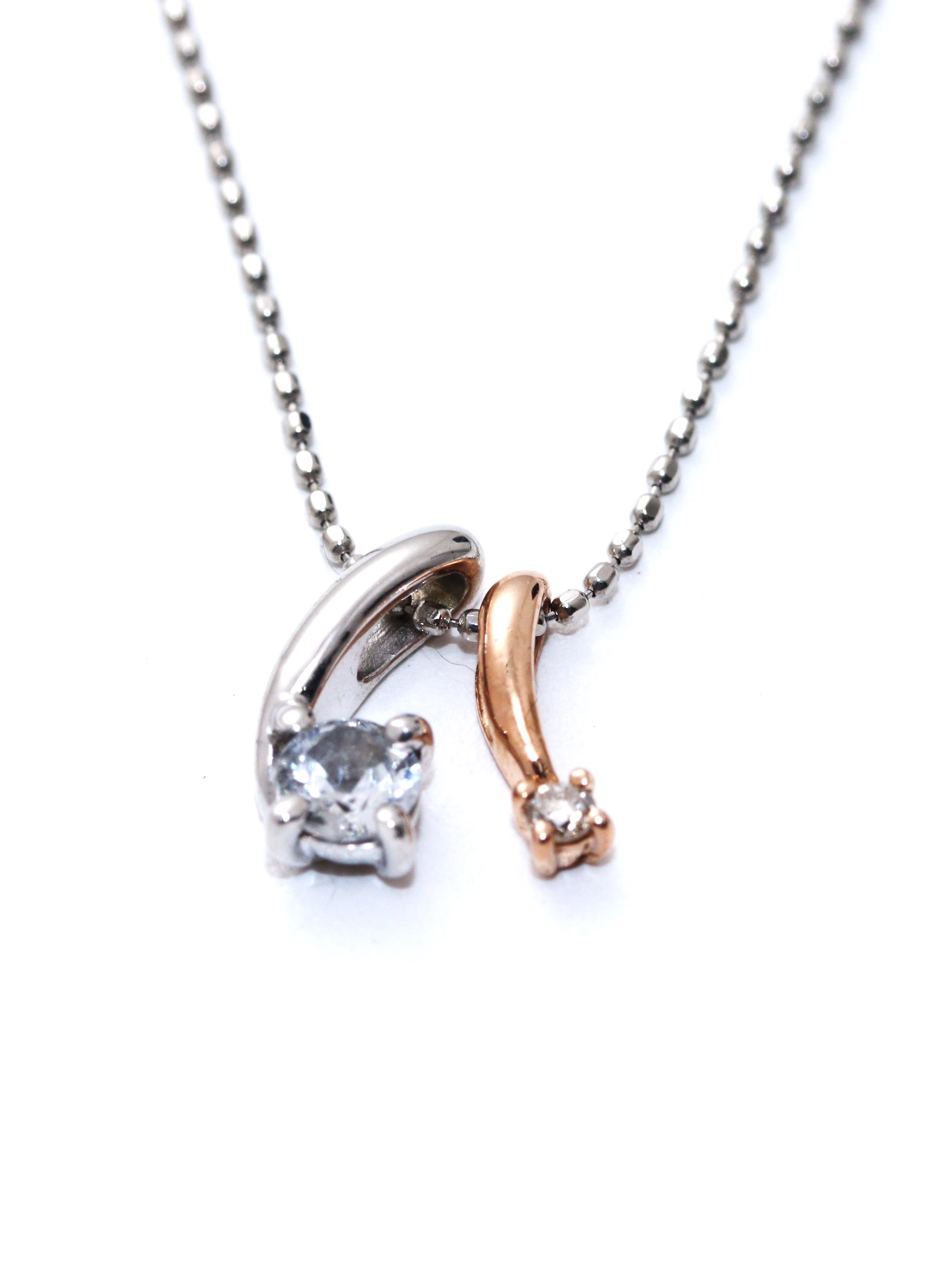 JEWELRY ノンブランドジュエリー ネックレス K10WG/PG/PT850 2.3