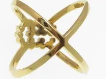 GUCCI　グッチ　GGランニングロゴクロスR　K18ゴールド　ダイヤモンド　4.3g　＃8　【431】2143100507623