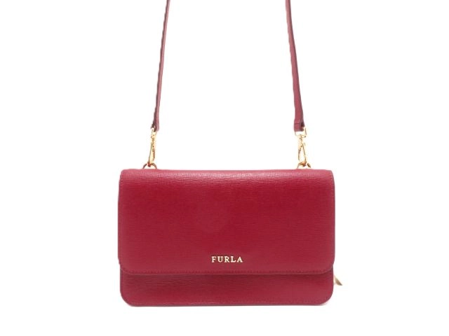 FURLA フルラ ショルダーポーチ&ウォレット ボルドー レッド FURLA フルラ ショルダーポーチ&ウォレット ボルドー レッド
